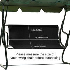 Outdoor Porch Swing Seat Cover ,600D Thickened Oxford Waterproof Swing Fabric…