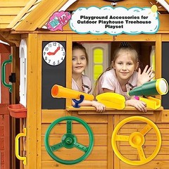 11 Pcs Playground Swing Set Accessories Plastic Pirate Steering Wheel with
