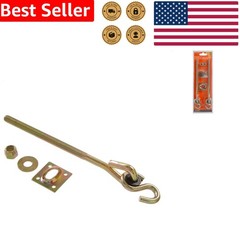 2 Pack Zinc Yellow Dichromate Swing Hooks Heavy Duty Indoor 225lb Mount