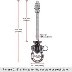 Set of 2 Permanent Antirust Stainless Steel 304 Heavy Duty Swing Hangers, Pla…