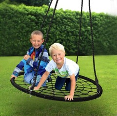 48″ Spider Web Swing Set Large Platform Net Adjustable Hanging Ropes for Kids