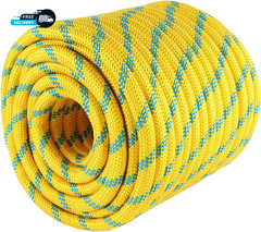 1/2In X 100Ft Arborist Rope 9000Lb Breaking Strength Static Climbing Line