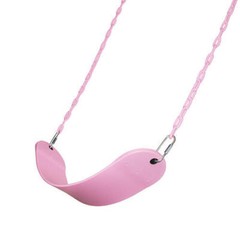 PINK Playground Swing Set Seat Belt Vinyl Coated Zinc Chain, Hanger & Hooks