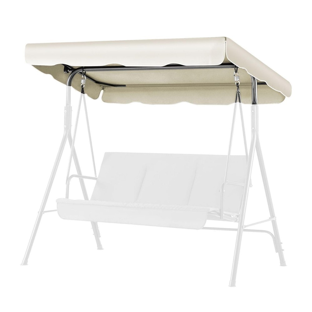 Flexzion Replacement Canopy for Outdoor Swing – 66″ X 45″ 2 Seat Bench Glider…