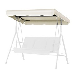 Flexzion Replacement Canopy for Outdoor Swing – 66″ X 45″ 2 Seat Bench Glider…