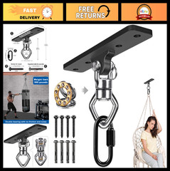 Heavy-Duty Ceiling Mount Swing Hanger 900 LB Capacity for Aerial Silks & Punchin