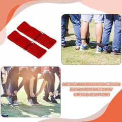 3 Legged Race Bands, 6 Pack Nylon Elastic Tie for Outdoor Party Field Day Car…
