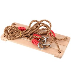 KOHAND 15.57 x 6.3 Inch Wooden Swing, Hanging Tree Swing Seat with Adjustable…