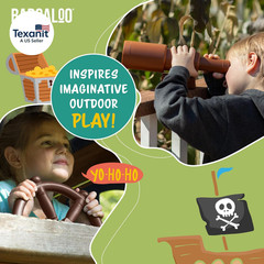 Playground Accessories for Kids Outdoor Playset with Pirate Ship Playhouse Wheel