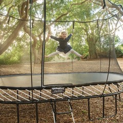 Springfree Trampoline Kids Outdoor Large Oval 8 x 13′ Trampoline with Enclosure