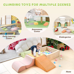 Climbing Toys for Toddlers , Toddler Climbing Toys Indoor, 5-Piece Foam Climbing
