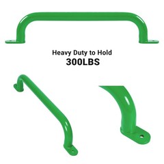 6 Pack 17 Inch Green Metal Safety Handles for Playground – Swing Set Accessor…