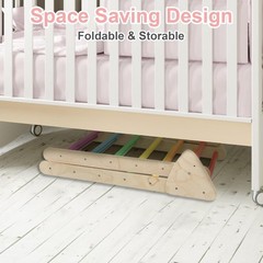 5-in-1 Montessori Climbing Set w/ Ramp Arch Ladder Cushion for Toddlers Kids