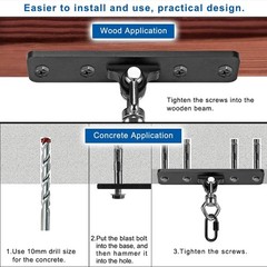 BeneLabel Ceiling Mount Swing Hanger with Bearing 4 Holes Base