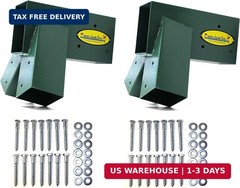 Easy 1-2-3 A-Frame 2 Brackets Swing Set Brackets with All Mounting Hardware, …