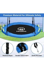 48 Inch Saucer Tree Swing UV Resistant Textilene Fabric Endless Fun Enjoyment