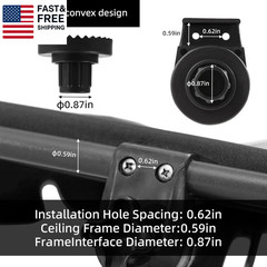 Garden Swing Plastic Fittings 2Pcs,Porch Patio Swing Frame Parts,Outdoor Patio S