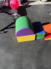 Kids Soft Play Climbing Blocks Foam Gym Set – 5 Piece Toddler Activity Set