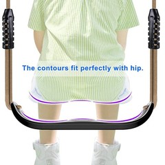 Asiento De Columpio SELEWARE Antideslizante Con Cuerda Ajustable Negro