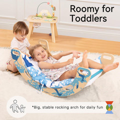 8-In-1 Pikler Triangle Set-Foldable Baby Climbing Toys with Cushion,Arch, Ramp &