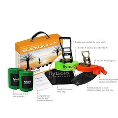 Slackline Kit for Kids and Adults – 57 ft Balance Rope with COMPLETE KIT