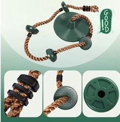 REDCAMP Climbing Rope Disc Tree Swing Heavy Duty Kids Adults w/ Straps Hooks