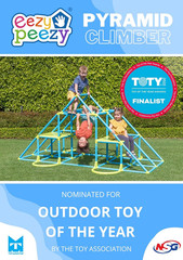 Mega Pyramid Monkey Bars Climbing Tower Active Outdoor Fun for Kids Ages 3 to 8