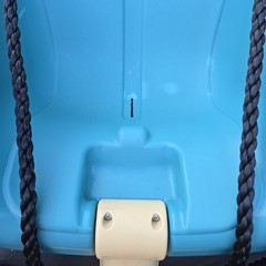 Step2 Toddler Bucket Swing Blue Outdoor Playground Seat w/ Safety Harness & Rope