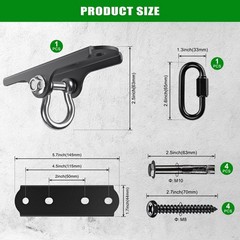 Swing Hanger Heavy Duty Ceiling Swing Mount 1000 LBS Capacity Heavy Bag Hange…