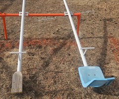 Vintage Teeter Totter Seesaw Six Kid 12 Foot School Playground Equipment