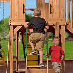 Purife 10″ Black Playground Safety Handles 2 Pack, Metal Swing Set Handles, C…