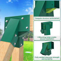 A-Frame Swing Set Brackets 2 Pcs Heavy Duty Swing Set Hardware with Swing Hanger