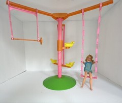 Rare Vintage Mattel Barbie: 1972 Skipper And Her “Swing-A-Rounder Gym”