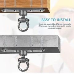 2 of Heavy Duty Stainless Swing Hanger with Smooth Swing Bearings 180°+360°, …