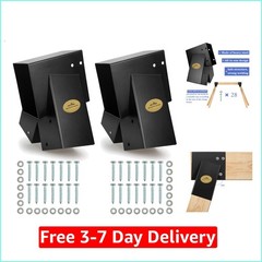 Easy 1-2-3 A-Frame 2 Brackets Swing Set Brackets with All Mounting Hardware,