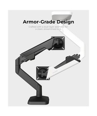 Heavy Duty Ultrawide Monitor Arm with RGB Lighting & USB Charging, Fits 34 to…