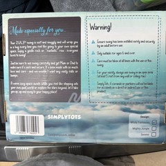 Zuly Sensory Swing White Fanties Pattern for Ages 3-7,