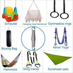 Porch Swing Springs Heavy Duty – 1300Lbs Hammock Chair Spring,Hanger Ceiling …