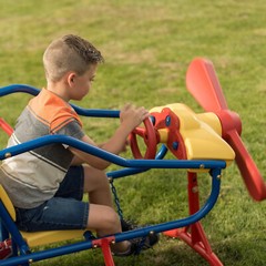 Lifetime Airplane Teeter Totter Ace Flyer 151110 Primary Color Double Play