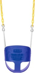 Heavy-Duty Blue Toddler Swing Seat with High Back Support – Fully Assembled