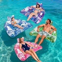 Ornnut XL/L Pool Floats, 3Pack/4Pack Inflatable Pool pink, blue, green, purple