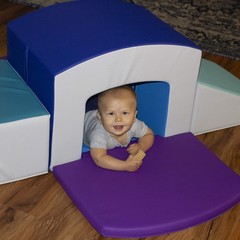 12825-NVPB SoftScape Playtime Grow-n-Learn Tunnel Climber Plus Pads for Toddl…