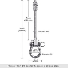 Heavy Duty Swing Hangers with Bearings – Set of 4 Stainless Steel 304 Hardwar…
