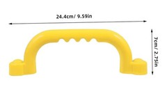 (2) Playground Treehouse Safety Handles Yellow with Grips Plastic READ & PHOTOS