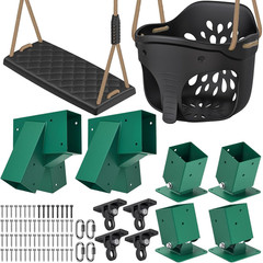 Heavy Duty Swing Set Brackets Kit with 2 A-Frame Swing Brackets, 4 Swing Levelin