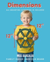Playground Kids Steering Wheel Toy – Outdoor Playhouse Toys Plastic Pirate Sh…