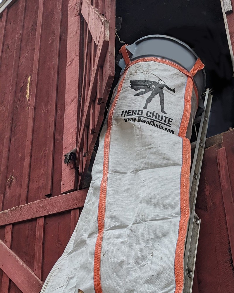 Hero Chute™ Heavy Duty 10ft Construction Chute Section Includes 4-120lb Ra