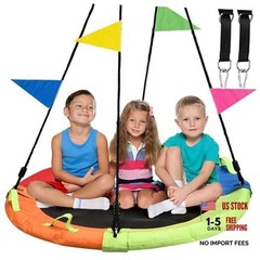 Tree Swing, Saucer Swing, 48 inch 900lbs Weight Capacity, with 48 Inch