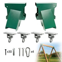 Swing Sets Brackets Heavy Duty – 2 A-Frame End Swing Set Brackets and 4 Swing…