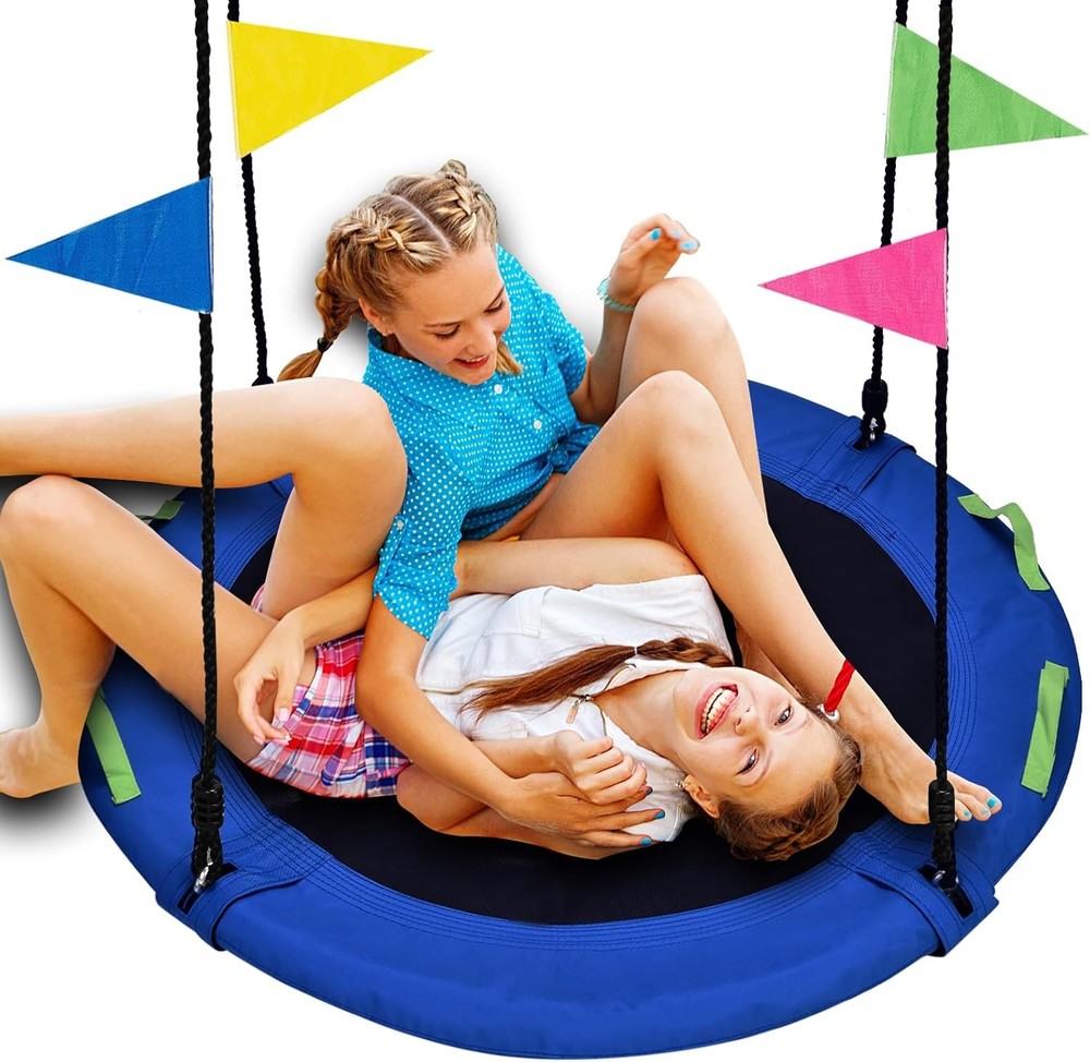 48 inch Tree Swing Larger Saucer Flying Swing Whole Family 900lbs Weight NEW